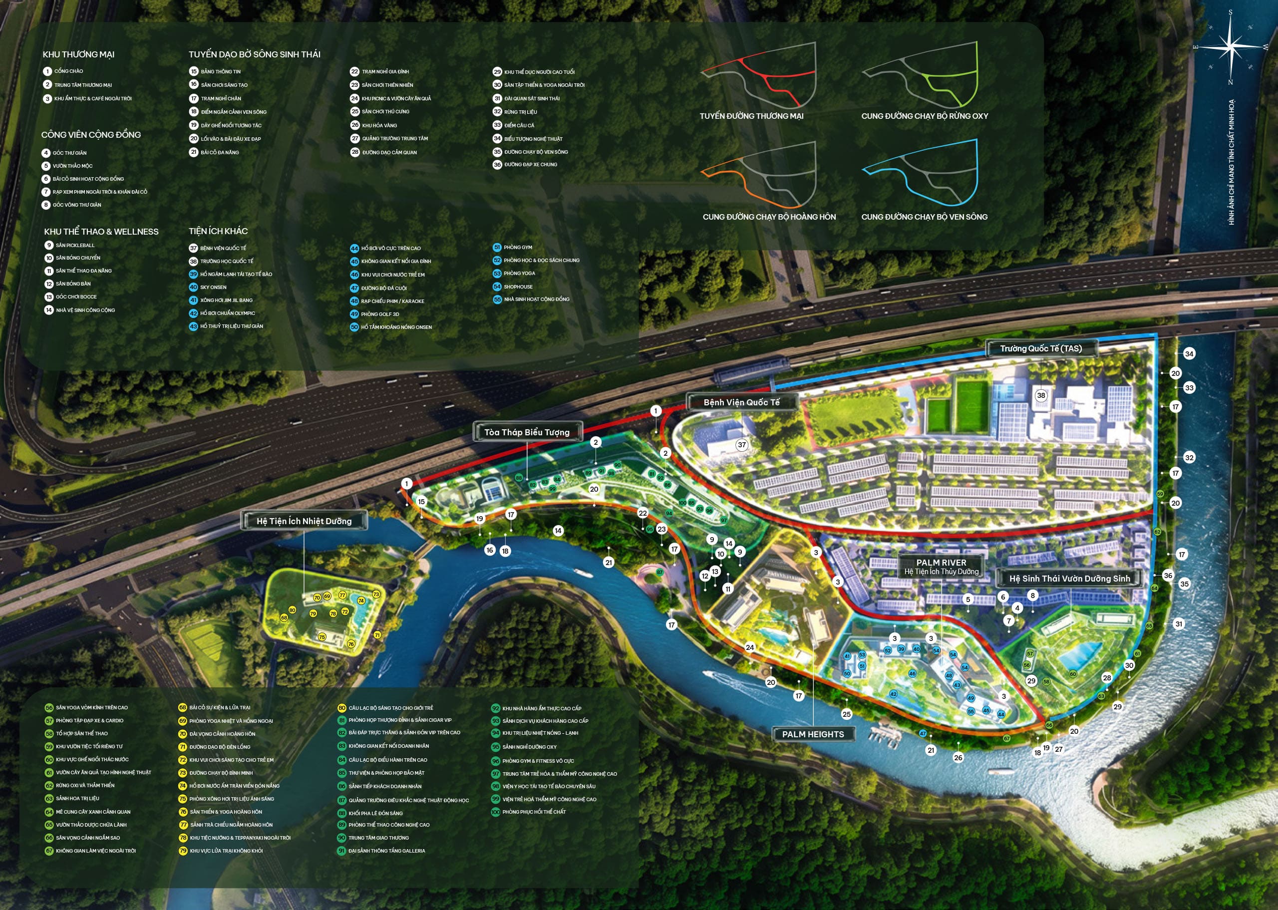 Sơ đồ quy hoạch tổng thể khu đô thị Palm City