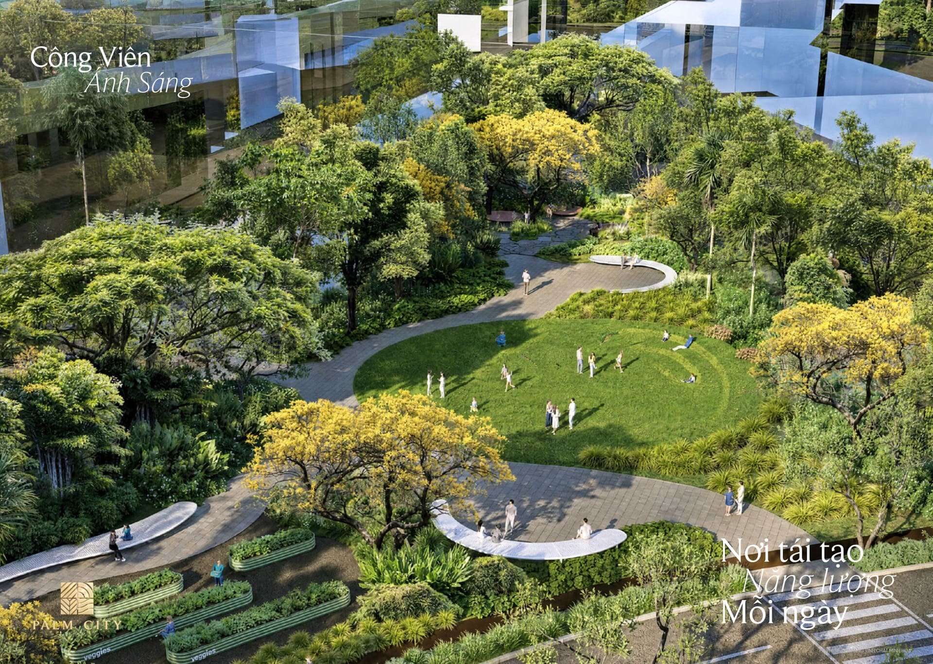 Công viên ánh sáng nội khu Palm City