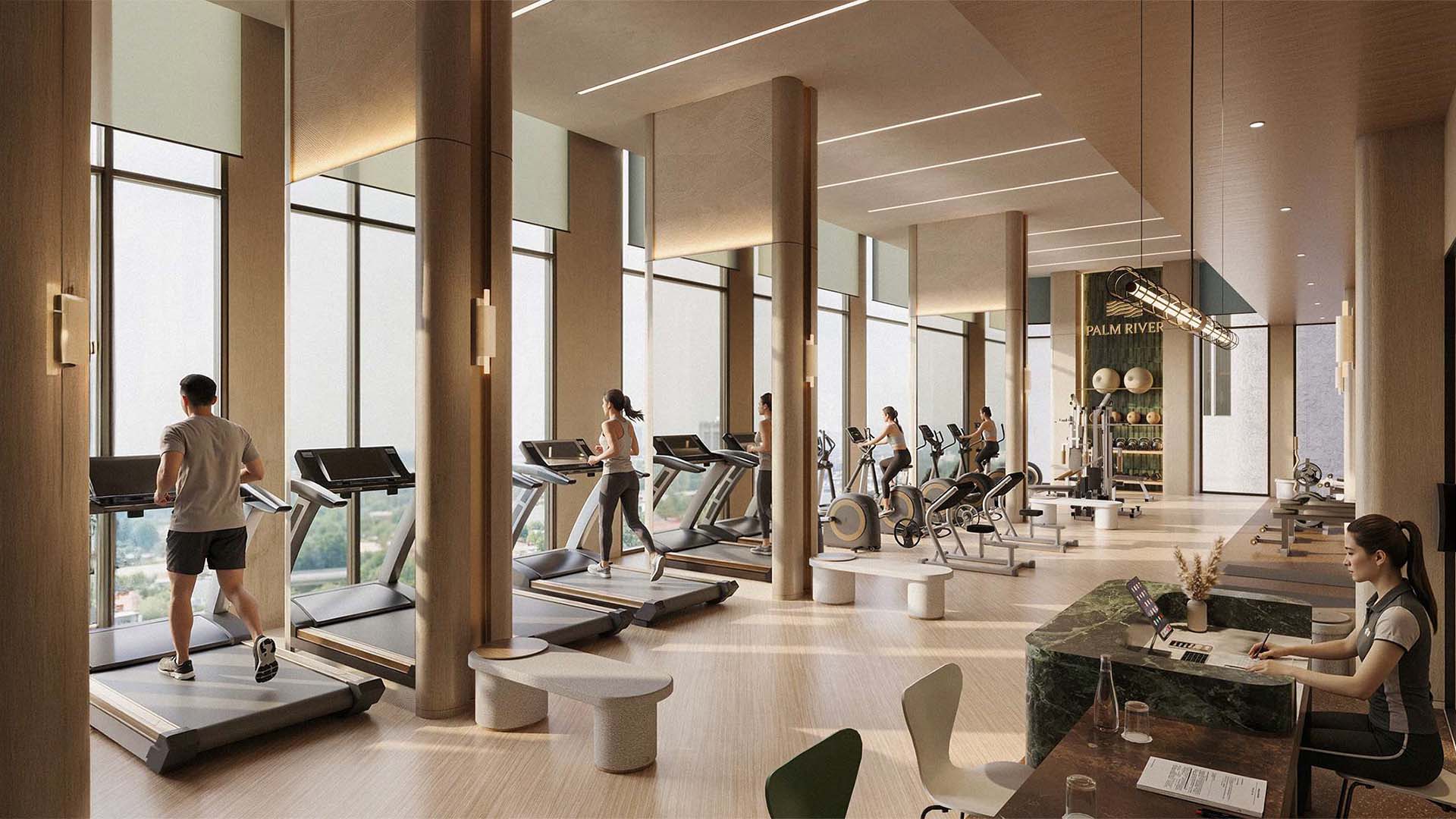 Phòng gym trên cao Palm River
