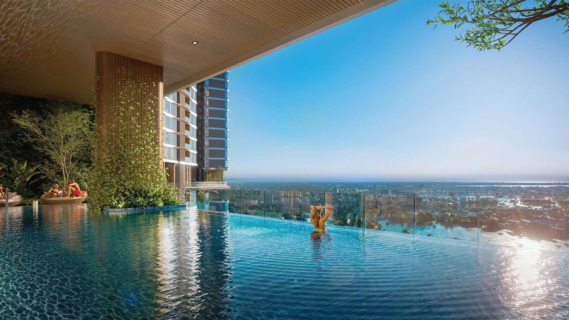Hồ bơi vô cực trên cao của Palm River